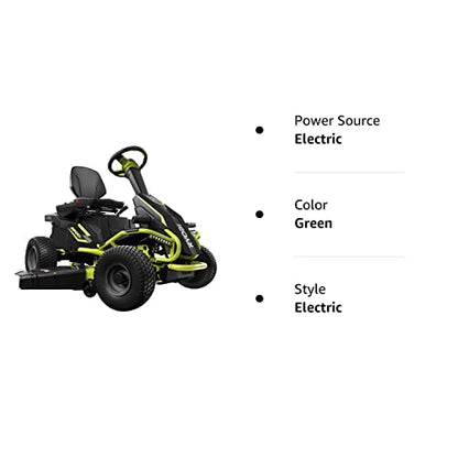 Ryobi 38 inches 100 Ah Battery Electric Rear Engine Riding Lawn Mower RY48111